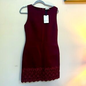 REISS Burgundy Cocktail Dress